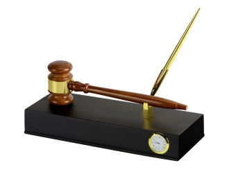 Изображение №1 | Настольный прибор «Финансовый директор» (коричневый/золотистый)