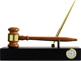 Изображение №3 | Настольный прибор «Финансовый директор» (коричневый/золотистый)