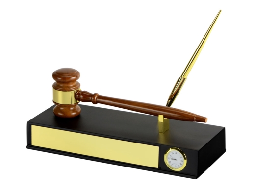 Изображение №2 | Настольный прибор «Финансовый директор» (коричневый/золотистый)