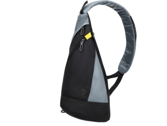 Изображение №2 | Рюкзак с одним плечевым ремнем (черный/серый)