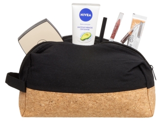 Изображение №5 | Подарочный набор с расческой, пилкой для ногтей, бальзамом для губ в косметичке (черный)