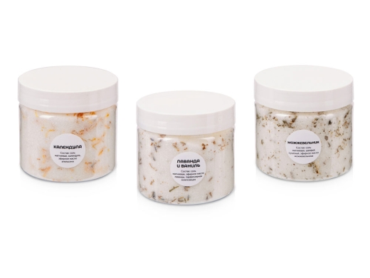 Изображение №3 | Подарочный набор с солью для ванны и свечой (белый)