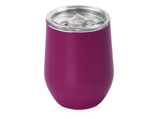 Изображение №2 | Подарочный набор с термокружкой, кофе и миндалем в шоколаде (красный бургунди)