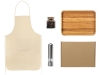 Изображение №1 | Подарочный набор для кухни с фартуком, подносом, мельницей и специями (коричневый)
