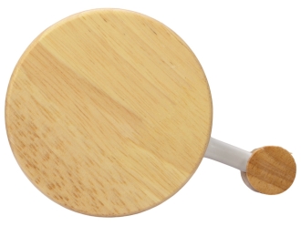 Изображение №6 | Кружка с ручкой и крышкой из каучукового дерева «Jeny» (белый, натуральный)