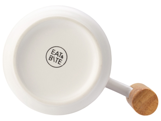 Изображение №8 | Кружка с ручкой и крышкой из каучукового дерева «Jeny» (белый, натуральный)