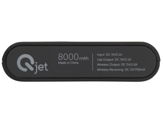 Изображение №9 | Набор из внешнего аккумулятора и беспроводной зарядки «Force», 8000 mAh (черный)