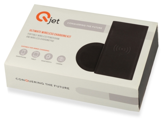 Изображение №13 | Набор из внешнего аккумулятора и беспроводной зарядки «Force», 8000 mAh (черный)