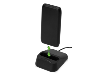 Изображение №8 | Беспроводное портативное зарядное устройство с зарядной станцией «UnIQ», 10000 mAh (черный)