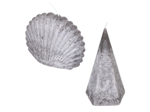 Изображение №3 | Набор свечей на подставке «Posh» (белый, серый)