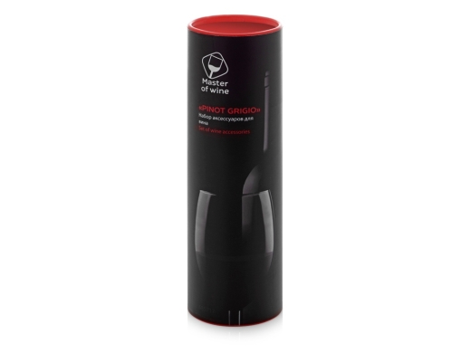 Изображение №9 | Набор аксессуаров для вина «Pinot Grigio» 2.0 (черный/серебристый)