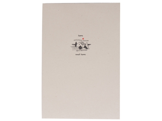 Изображение №1 | Блокнот А5 из переработанного тростника «Adiantum» с тампопечатью (натуральный)