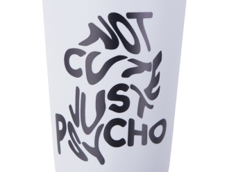 Изображение №2 | Пластиковый стакан «SipGo» с трафаретной печатью (серый)