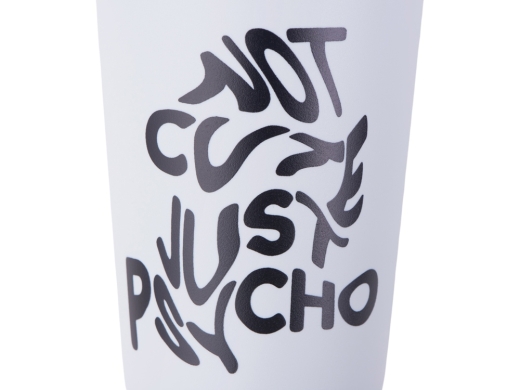 Изображение №2 | Пластиковый стакан «SipGo» с трафаретной печатью (серый)