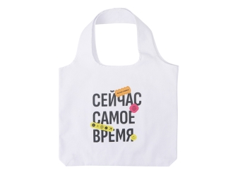 Изображение №1 | Сумка-шоппер «Vest» из хлопка с термотрансфером (белый)