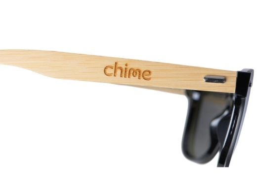 Изображение №2 | Очки солнцезащитные из бамбука с зеркальными линзами «Rockwood Motion» с гравировкой (синий/натуральный)