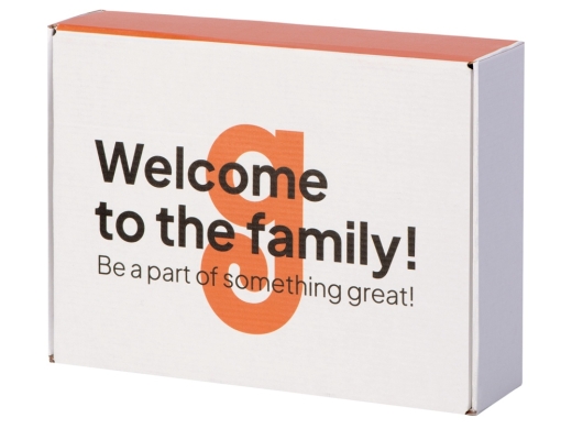 Изображение №1 | Коробка подарочная «Zand», M с УФ- печатью на вылет M (белый)