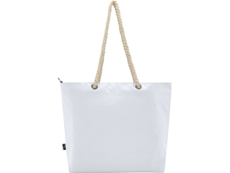 Изображение №3 | Пляжная сумка-холодильник Panama GRS из переработанных материалов с ручками-шнурками (белый)