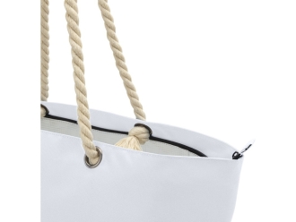 Изображение №6 | Пляжная сумка-холодильник Panama GRS из переработанных материалов с ручками-шнурками (белый)