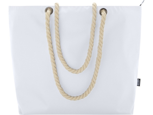 Изображение №2 | Пляжная сумка-холодильник Panama GRS из переработанных материалов с ручками-шнурками (белый)