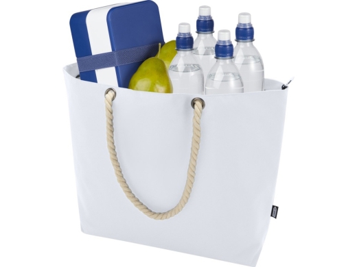 Изображение №5 | Пляжная сумка-холодильник Panama GRS из переработанных материалов с ручками-шнурками (белый)