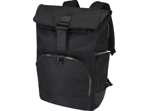 Изображение №1 | Рюкзак «Rhine» 15” с откидным верхом из переработанного материала (сплошной черный)