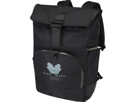 Изображение №7 | Рюкзак «Rhine» 15” с откидным верхом из переработанного материала (сплошной черный)