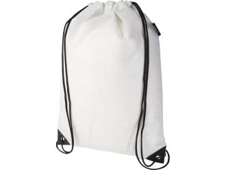 Изображение №1 | Рюкзак-мешок  на шнурке «Evergreen» из переработанного нетканого материала (белый)