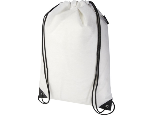 Изображение №1 | Рюкзак-мешок  на шнурке «Evergreen» из переработанного нетканого материала (белый)