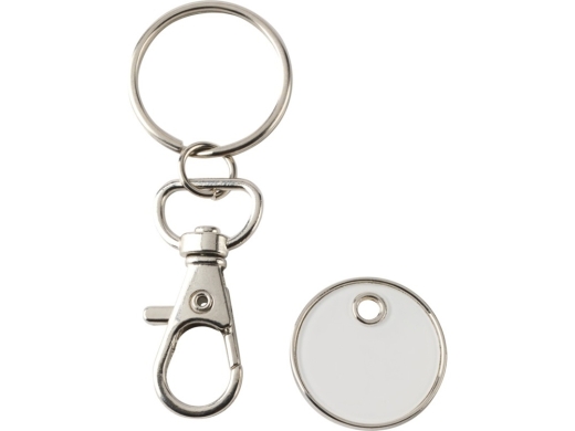 Изображение №5 | Брелок для ключей «Rory» с монеткой для тележки (белый)