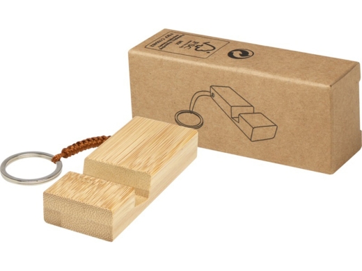 Изображение №1 | Брелок-держатель для телефона «Bosona» из бамбука (натуральный)