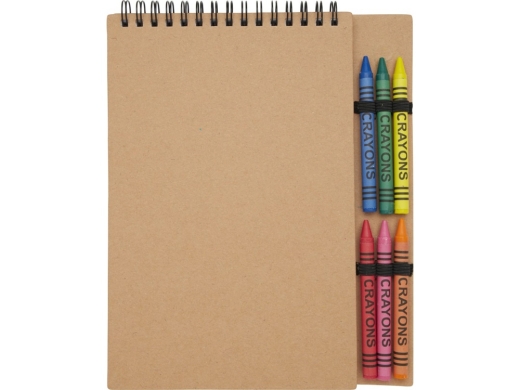 Изображение №2 | Блокнот А5 «Doodle» с восковыми мелками (натуральный)