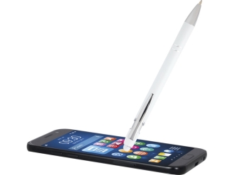 Изображение №5 | Ручка шариковая с серебристой отделкой «Kish» синие чернила (белый)