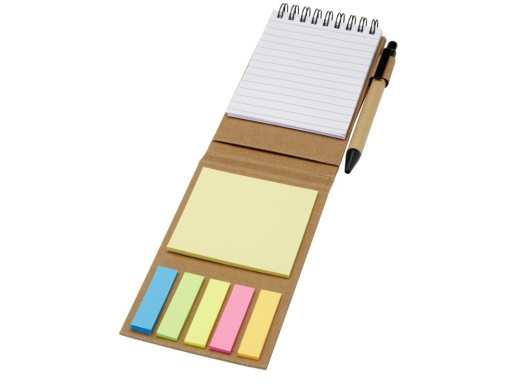 Изображение №1 | Блокнот «Flipper» со стикерами и шариковой ручкой (натуральный)