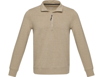 Изображение №2 | Свитер с молнией «Tin» из органического хлопка, унисекс 2XL (бежевый)