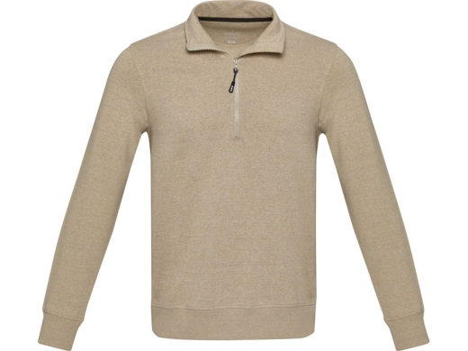 Изображение №2 | Свитер с молнией «Tin» из органического хлопка, унисекс 2XL (бежевый)