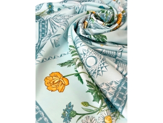 Изображение №3 | Платок «Мелодия хрусталя» (голубой)