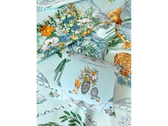 Изображение №4 | Платок «Мелодия хрусталя» (голубой)