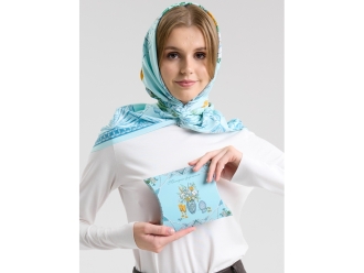 Изображение №9 | Платок «Мелодия хрусталя» (голубой)