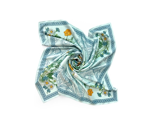 Изображение №2 | Платок «Мелодия хрусталя» (голубой)