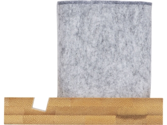 Изображение №4 | Подставка для ручек и телефона из бамбука «Takeshi» (натуральный, серый)