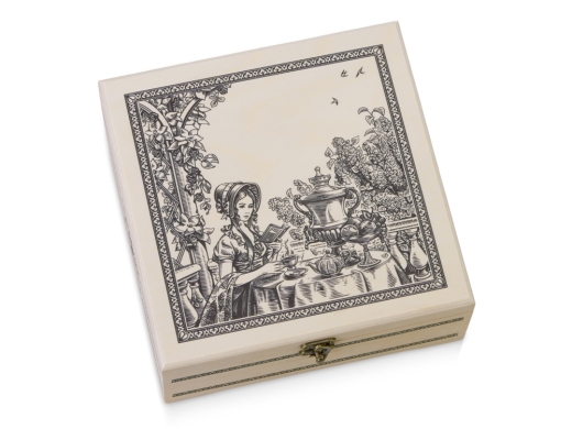 Изображение №2 | Подарочный набор с чаем «Чайный букет» в деревянной шкатулке (натуральный)