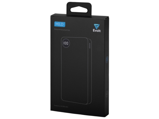 Изображение №10 | Внешний аккумулятор «Mild», металлик soft-touch, 10 000 mAh (серый)