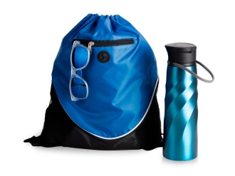 Изображение №1 | Набор с бутылкой и очками «Summerheat» (синий)