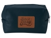 Изображение №1 | Косметичка из эко-кожи «Enio» с патчами (темно-синий)
