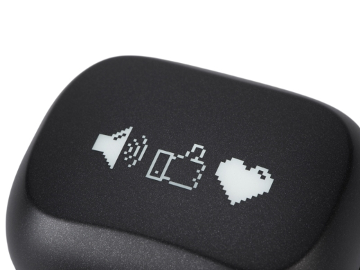 Изображение №2 | Беспроводные наушники с шумоподавлением ENC и подсветкой лого «Lites» с гравировкой (черный)