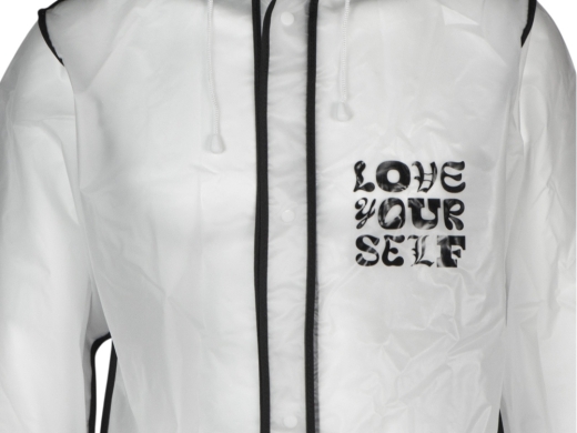 Изображение №1 | Дождевик «Providence» c трафаретной печатью M-L (прозрачный/черный)