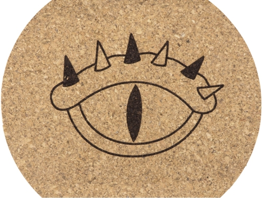 Изображение №2 | Набор костеров из пробки на подставке «Krock» с гравировкой (коричневый)