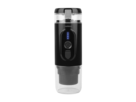 Изображение №1 | Портативная кофемашина с подогревом «Barista 2» с логотипом Rombica (черный)