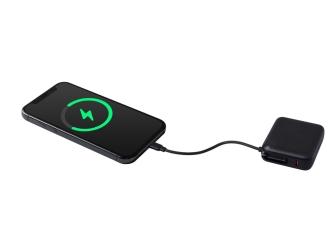 Изображение №9 | Внешний аккумулятор со встроенным кабелем «Liri», QC/PD, 10000 мАч (черный)